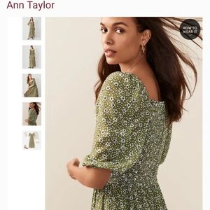 Ann Taylor Smocked Floral Maxi Dress - NWT